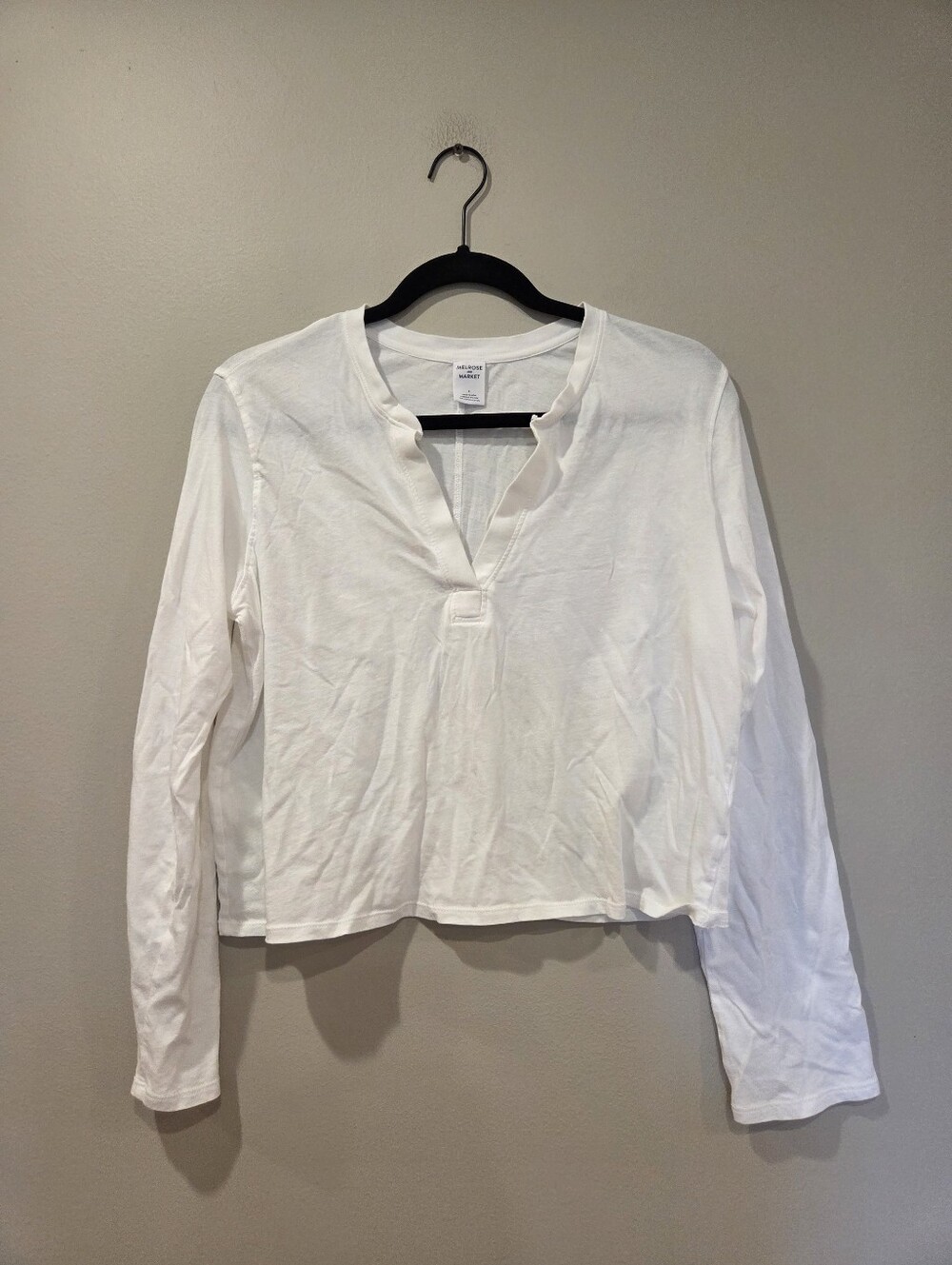 MELROSE AND MARKET Long Sleeve Henley